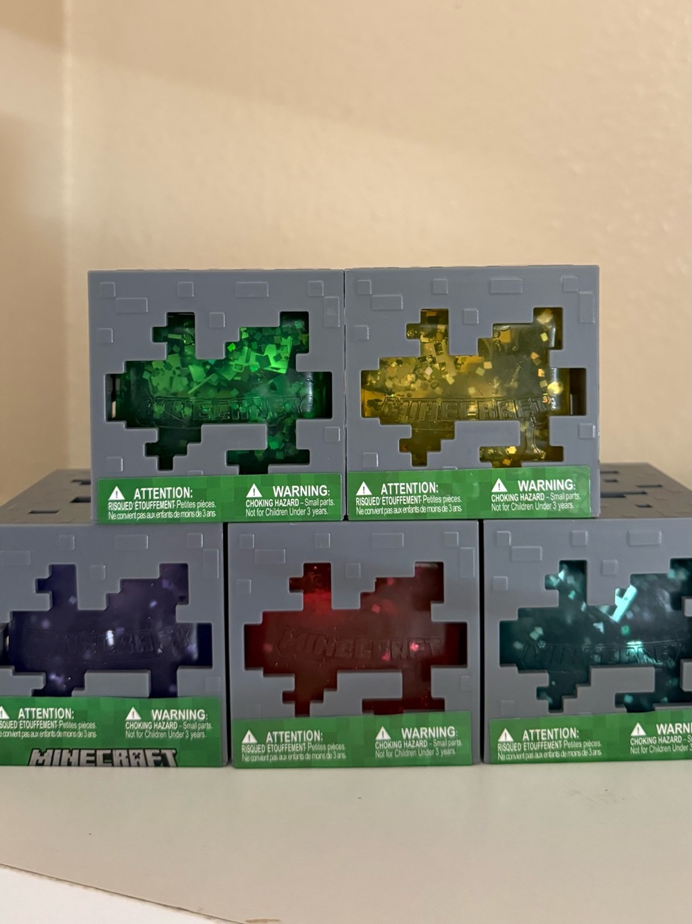 Minecraft Jelly Cube Complete Set of 5